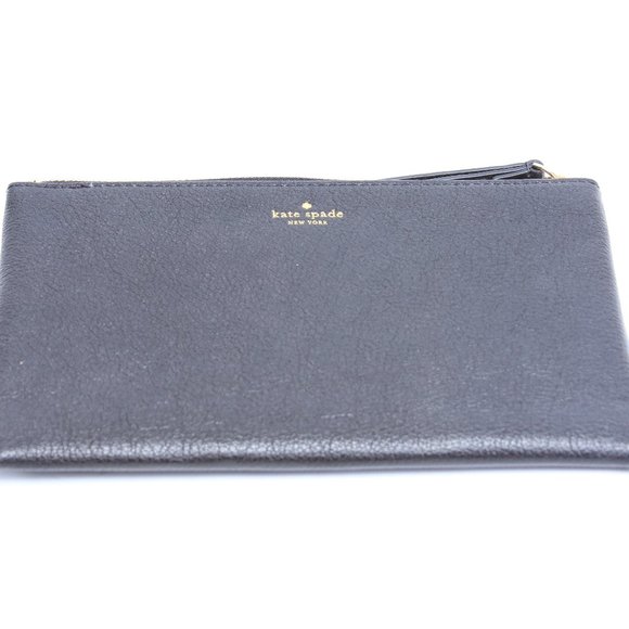 kate spade Black Leather Wallet Wristlet NWOT - Picture 5 of 13